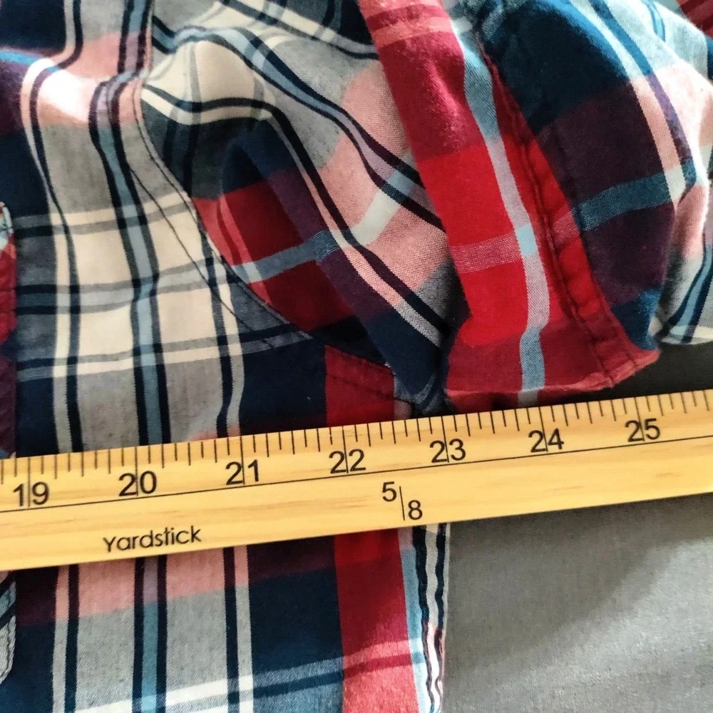 Levi's‎ Red Tab Plaid Western Classic Button-Up Preppy Long Sleeve Shirt Men XL